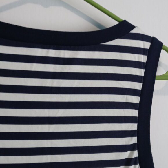 VENUS Women's Striped/Colorblock Tank Top Navy + White +Yellow Size Medium - Picture 8 of 8